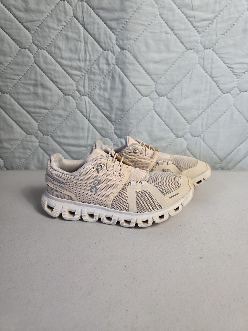 ON Cloud 6 Pearl/White Women's Sneakers Super Foam 360° Comfort Running Shoes - Picture 7 of 10